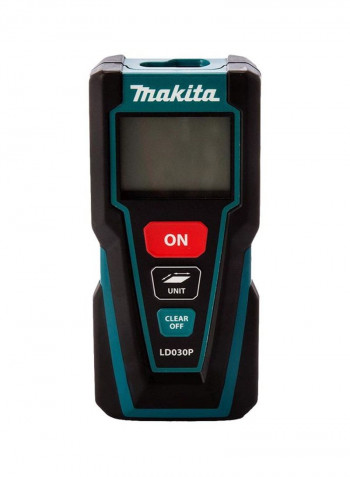 Laser Distance Meter With Battery Black/Blue 30meter