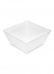 25-Piece Plastic Serving Bowls White 6.7x6.7x3.1inch