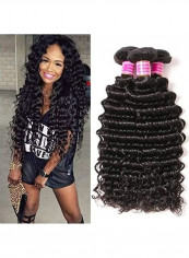 Virgin Brazilian Deep Wave Hair Bundles Multicolour 13inch