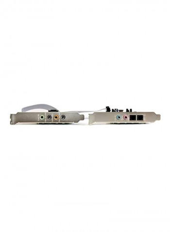 7.1 Channel Sound Card Silver/Green