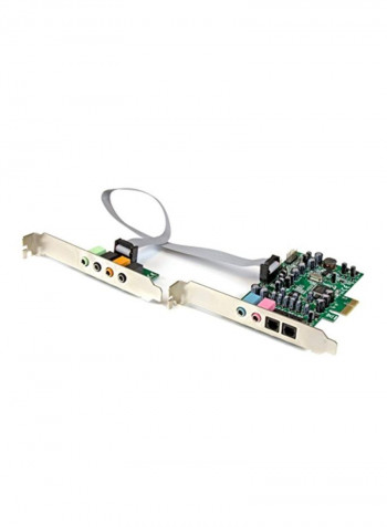 7.1 Channel Sound Card Silver/Green