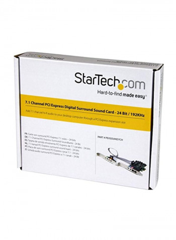 7.1 Channel Sound Card Silver/Green