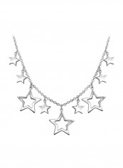 925 Sterling Silver Rock Star Collarbone Necklace