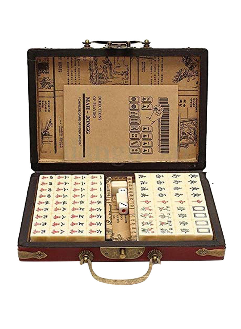144-Piece Mahjong Game Boxed Card Set