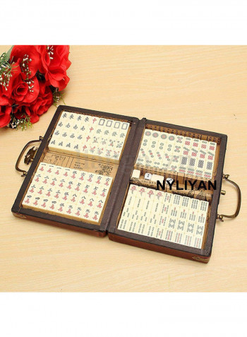 144-Piece Mahjong Game Boxed Card Set