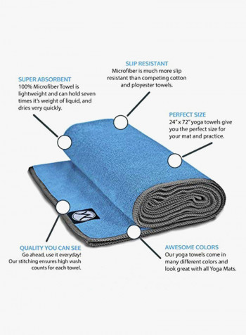 24-Inch-By-72-Inch Microfiber Yoga Towel 6.25X8.5X3.5inch