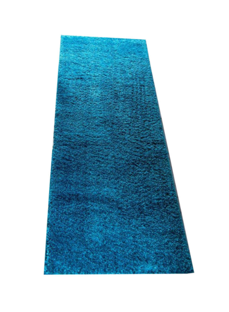 Solid Plush Kids Runner Blue 66.04 x 200.66centimeter