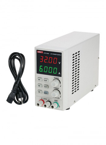 4-Digit DC Adjustable Mini Power Supply Tool White