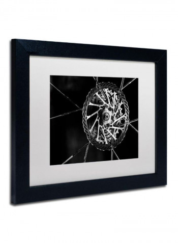 Bike Parts Wall Art Black/Grey 11 x 14inch