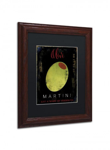 Olive Branch Iv Framed Wall Art multicolour 11 x 11inch