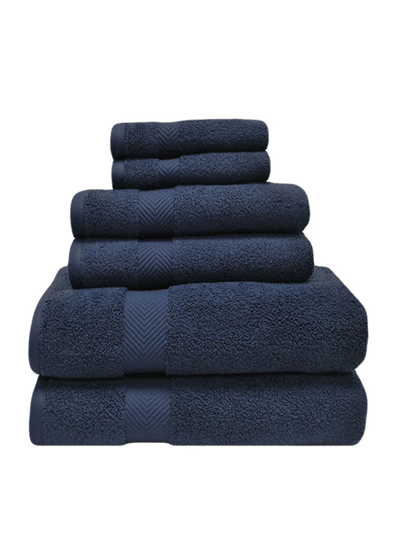 6-Piece Soft Towel Blue