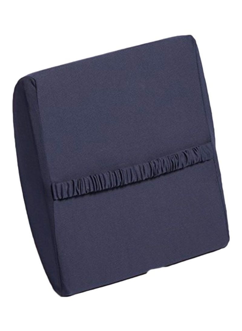 Foam Lumbar Cushion Polyester Navy 14.5x14.5x5inch