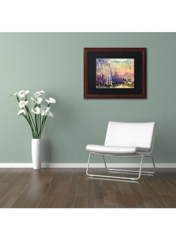 South Carolina Map Canvas Wall Art Multicolour 18 x 24inch