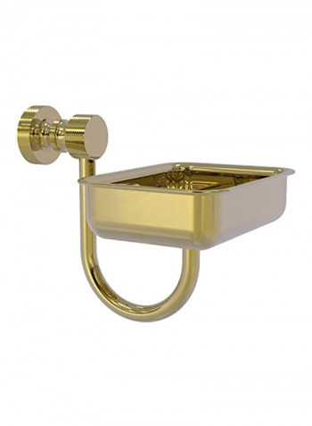 Foxtrot Collection Wall Mounted Soap Dish Gold