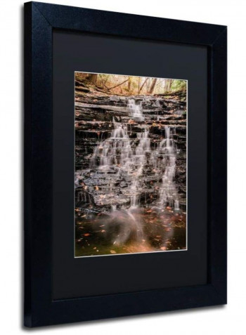 Hidden Falls Framed Wall Art Multicolour 11 x 14inch