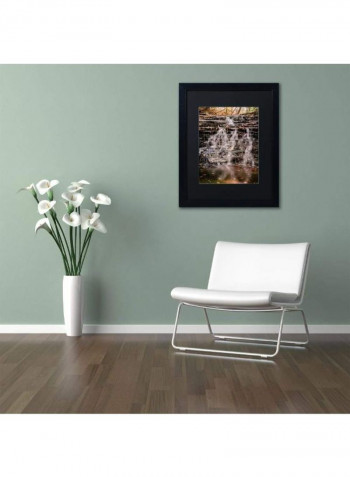Hidden Falls Framed Wall Art Multicolour 11 x 14inch