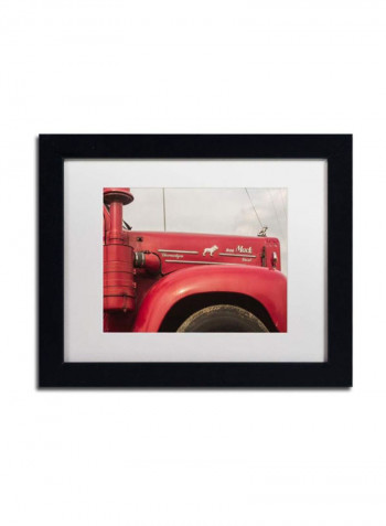 Mack Truck Wall Art Red 11 x 14inch