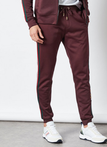 Monogram Sweatpants Deep Burgundy