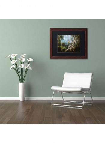 Orange Lilies And Butterfly Canvas Wall Art multicolour 12 x 19inch