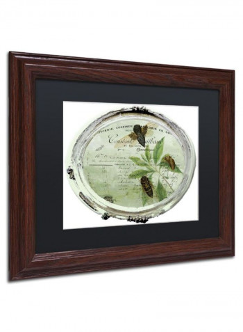 Paris In Frames 7 Canvas Wall Art Green/Gold 18 x 24inch