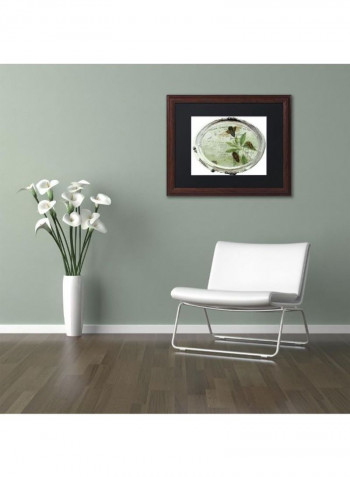 Paris In Frames 7 Canvas Wall Art Green/Gold 18 x 24inch