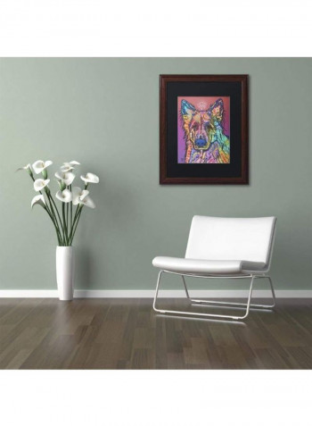 Timber Wooden Framed Wall Art multicolour 11 x 14inch