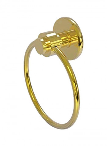 Mercury Collection Towel Ring Gold 6x2x7inch