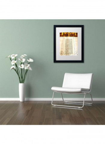 Gettysburg Address Lincoln Memorial Framed Wall Art Multicolour 11 x 14inch