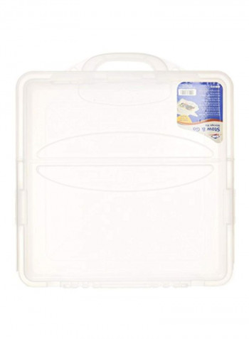 Stow And Go Storage Bin White 14.2x3.4x15.5inch