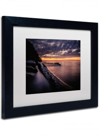 Vermilion Sunset Wall Art Multicolour 11 x 14inch