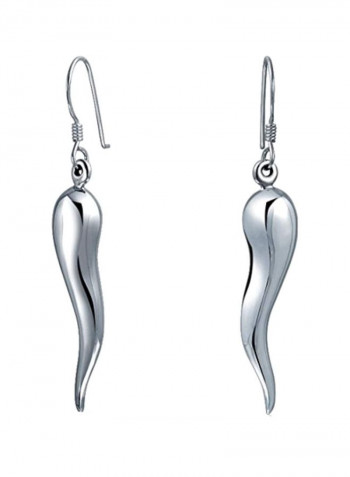 925 Sterling Silver Cornicello Dangle Earrings