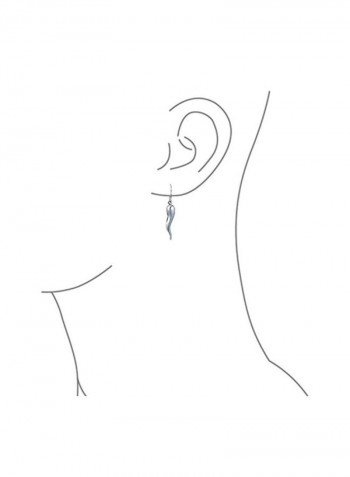 925 Sterling Silver Cornicello Dangle Earrings