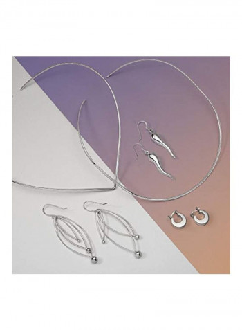 925 Sterling Silver Cornicello Dangle Earrings