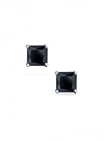 925 Sterling Silver Cubic Zirconia Studded Earrings