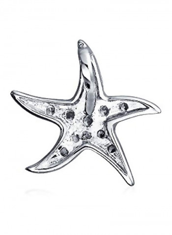 925 Silver Nautical Beach Starfish Pendant Necklace