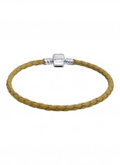 925 Sterling Silver Braided Leather Bracelet