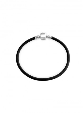 925 Sterling Silver Leather Bracelet