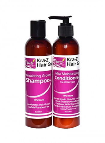 Kra-Z Hair Gro Stimulating Growth Shampoo And Conditioner 236ml