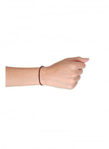 925 Sterling Silver Beaded Leather Bracelet
