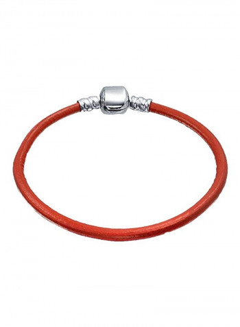 925 Sterling Silver Genuine Leather Bracelet