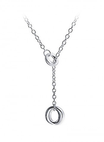 925 Sterling Silver Lariat Pendant Necklace