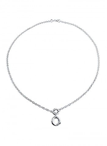 925 Sterling Silver Lariat Pendant Necklace