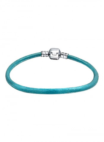 925 Sterling Silver Leather Bracelet