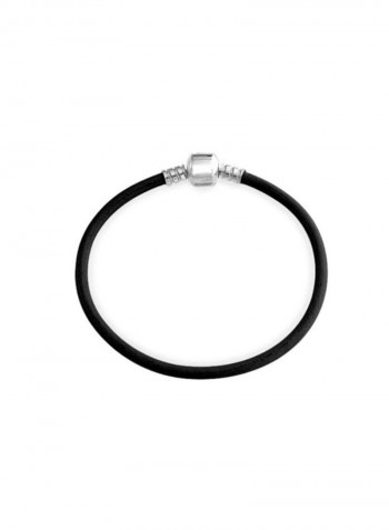 925 Sterling Silver Leather Bracelet