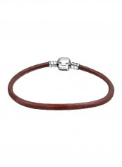 925 Sterling Silver Leather Bracelet