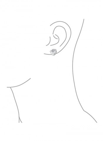 925 Sterling Silver Twisted Love Knot Earrings
