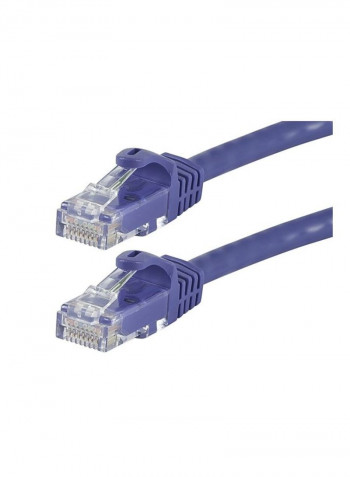 24AWG Flexboot Cat5e Ethernet Patch Cable 75feet Purple