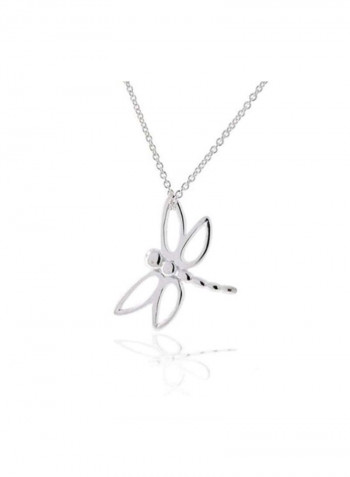 925 Sterling Silver Dragonfly Pendant Necklace