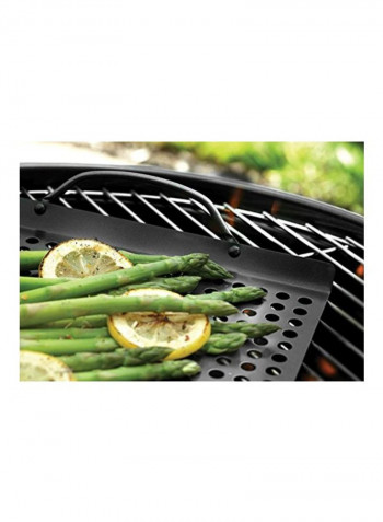 Grill Grid With Handles Silver 1.2x17.8x2centimeter