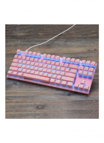 MOTOSPEED CK82 Mechanical 87 Keys RGB Gaming Keyboard with OUTMU Red Switch Multimedia N-key Rollover Pink